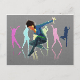 Dancing for Joy Art Postcard