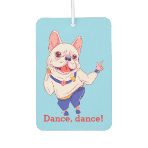 Dancing French Bulldog  Car Air Freshener