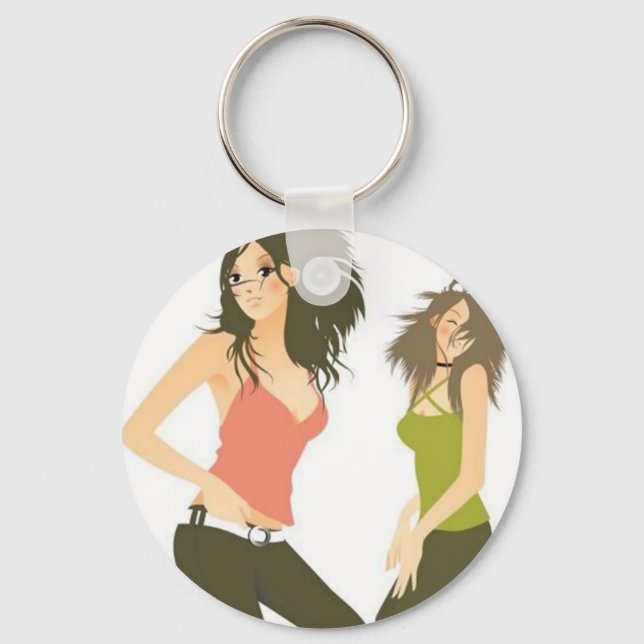 Dancing Friends Keychain (Front)