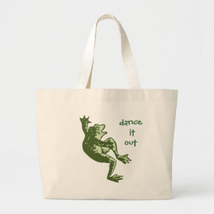 Dancing Frog "Dance it Out" Products Large Tote Bag