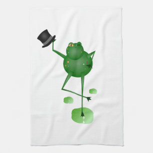 Dancing Frog Kitchen Towel