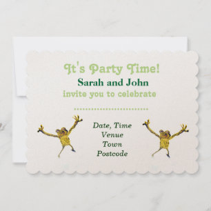 Dancing Frog Party Animal Invitation