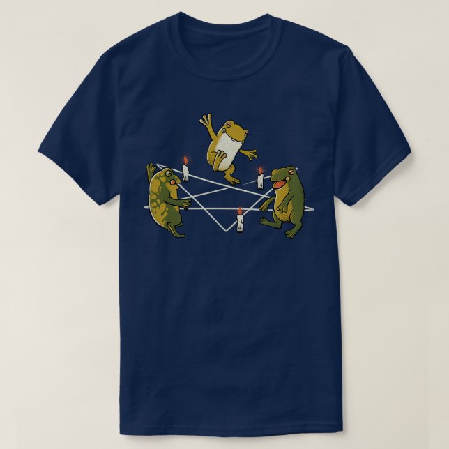 Dancing Frog Pentagram by Tobe Fonseca T-Shirt (Design Front)