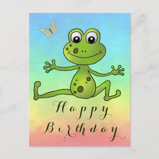 dancing frog postcard (Front)