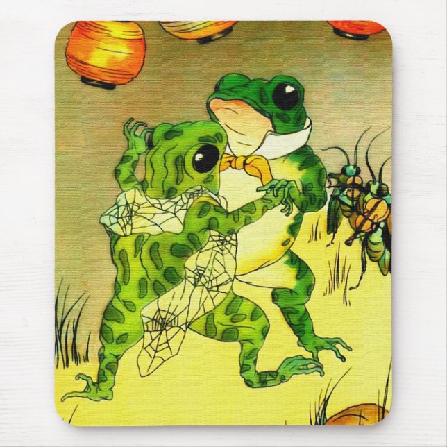 Dancing Frogs Mouse Mat (Front)