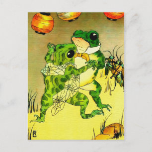 Dancing Frogs Postcard