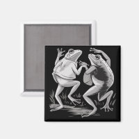 Dancing Frogs Toad Goblincore Dark Academia Retro
