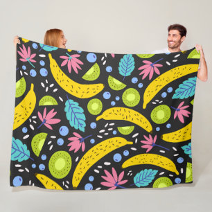 Dancing Fruit 60x80 Fleece Blanket