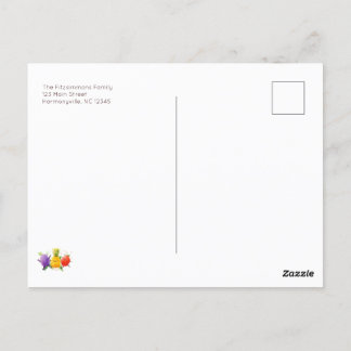 Dancing Fruit Birthday Invite Postcard