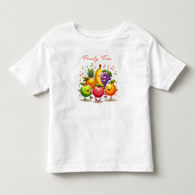 Dancing Fruits Clipart T-shirt (Front)