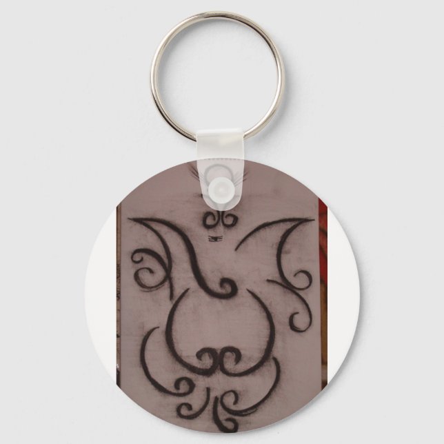 Dancing Ganesh2 Key Ring (Front)