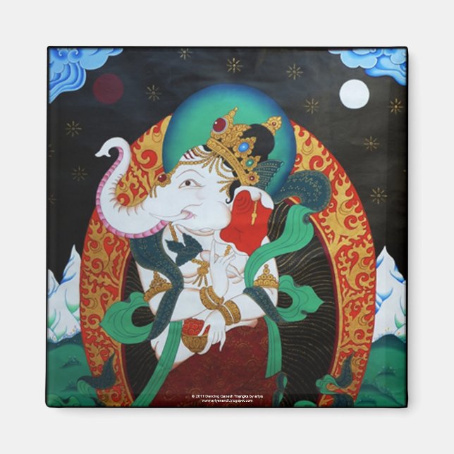 Dancing Ganesh Magnet (Front)