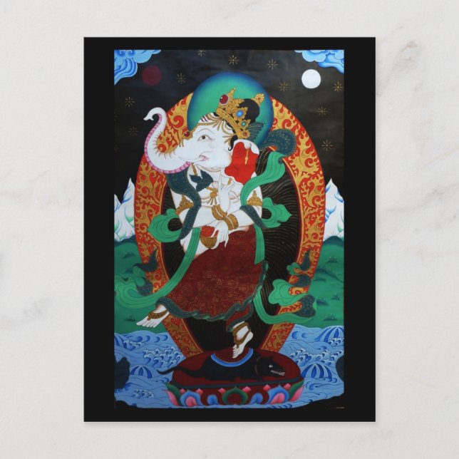 Dancing Ganesh Postcard (Front)