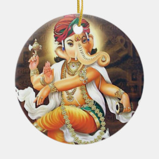 dancing ganesha ceramic tree decoration
