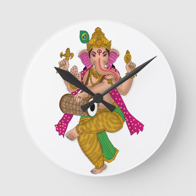 Dancing Ganesha Clock (Front)