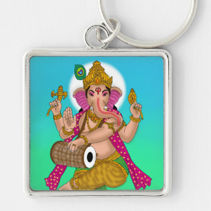 Dancing Ganesha Keychain