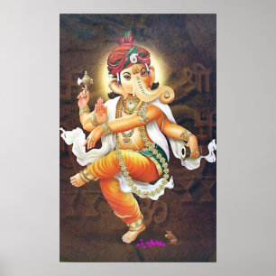dancing ganesha poster