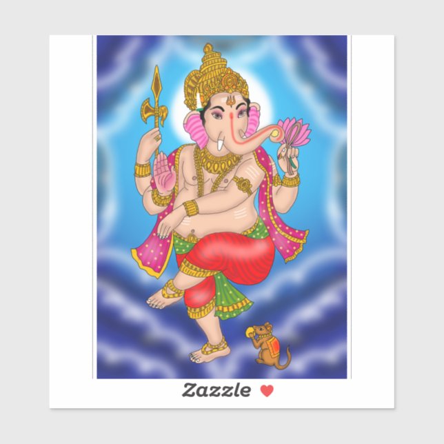 Dancing Ganesha Sticker  (Sheet)