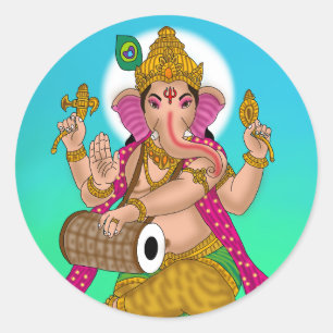 Dancing Ganesha Sticker
