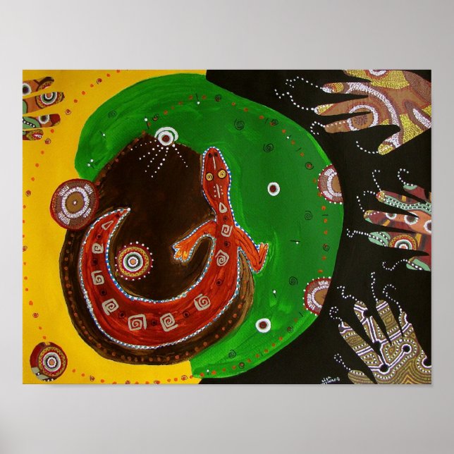 Dancing Gecko Poster (Front)