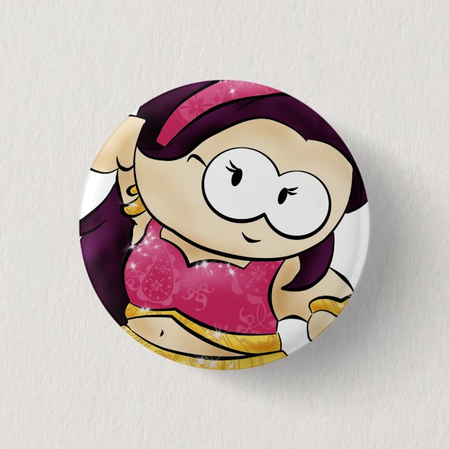 dancing geek button (Front)