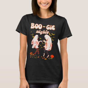 Dancing Ghost With Pumpkin Halloween Women's Graph T-Shirt