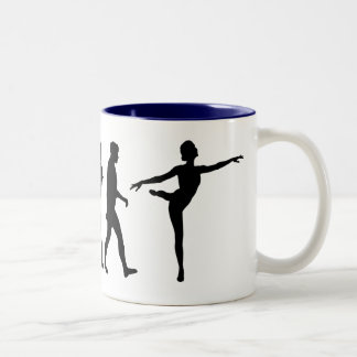 Dancing gifts for ballet and modern dancers Two-Tone coffee mug