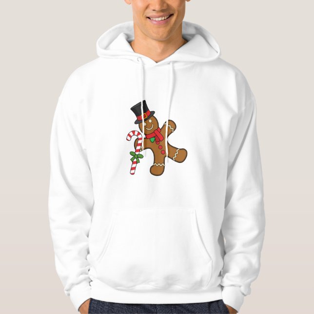 Dancing Gingerbread Man Hoodie (Front)
