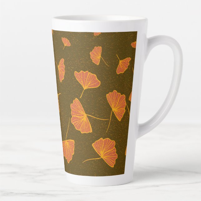 dancing ginkgo latte mug (Right)