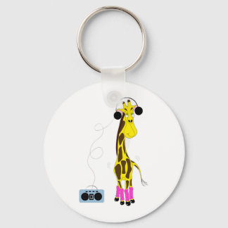 Dancing Giraffe Key Ring