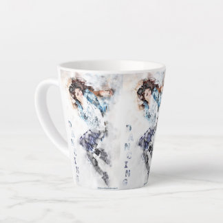 Dancing girl latte mug