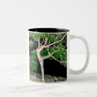 Dancing Girl Tree Two-Tone Coffee Mug