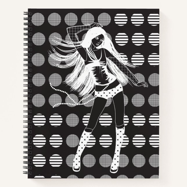 dancing girlfriend in the dark notebook (Front)