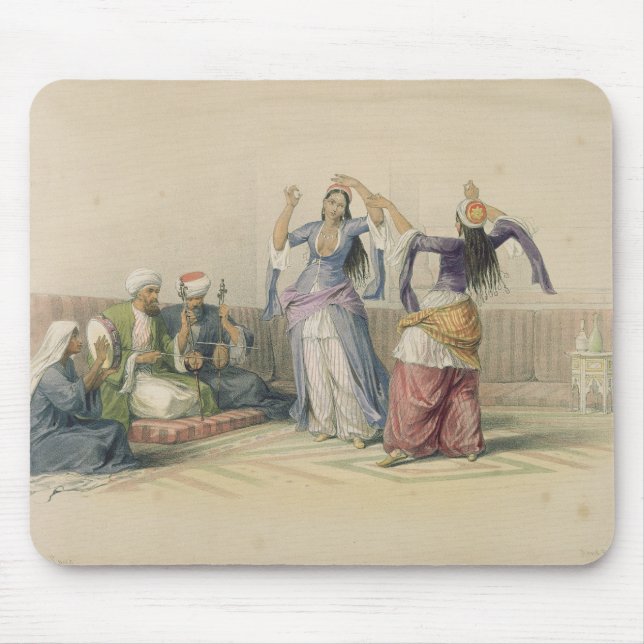 Dancing Girls at Cairo, from 'Egypt and Nubia' Mouse Mat (Front)