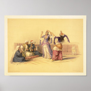 Dancing girls at Cairo Poster