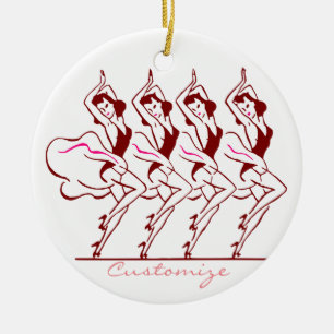 Dancing Girls Thunder_Cove Ceramic Tree Decoration