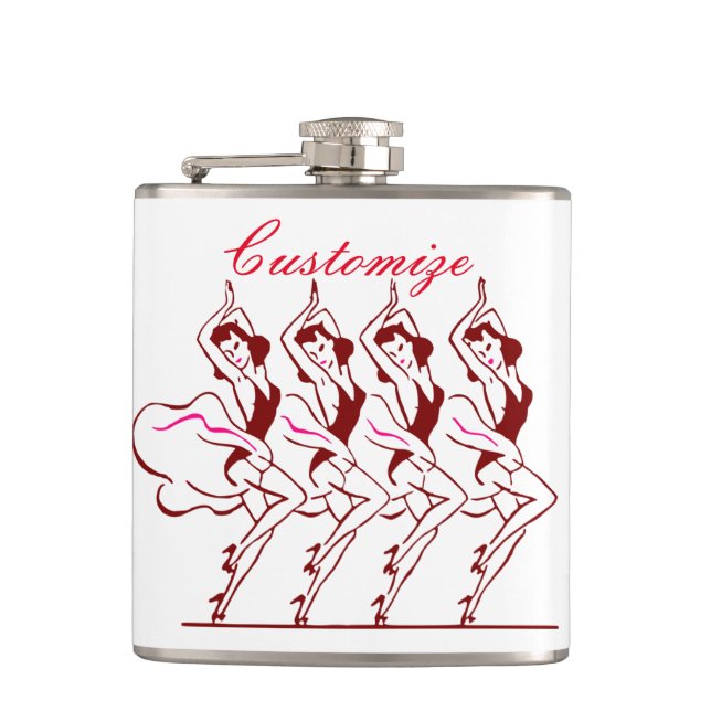 Dancing Girls Thunder_Cove  Hip Flask (Front)