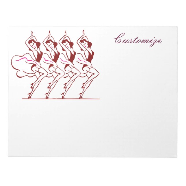 Dancing Girls Thunder_Cove Notepad (Front)