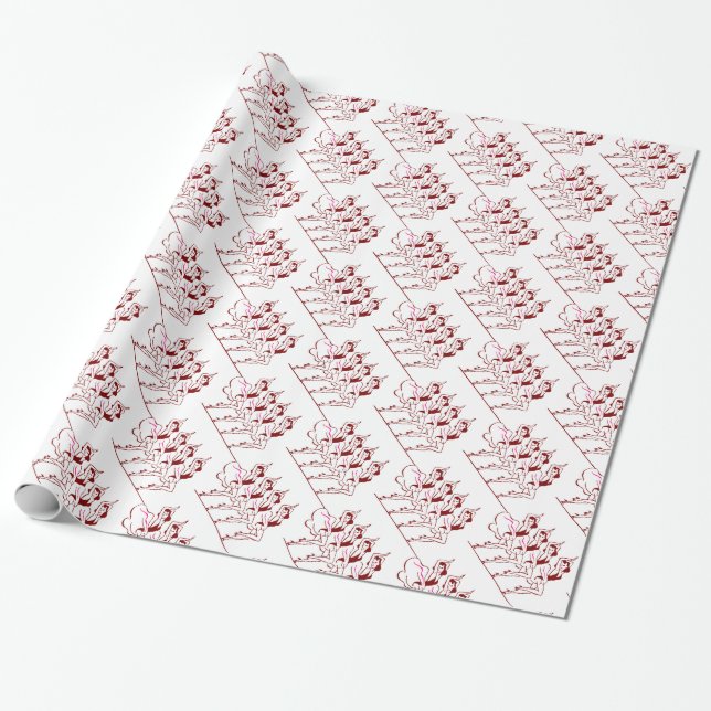 Dancing Girls Thunder_Cove Wrapping Paper (Unrolled)