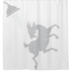 Dancing Goat Shadow Silhouette Shadow Buddies Shower Curtain