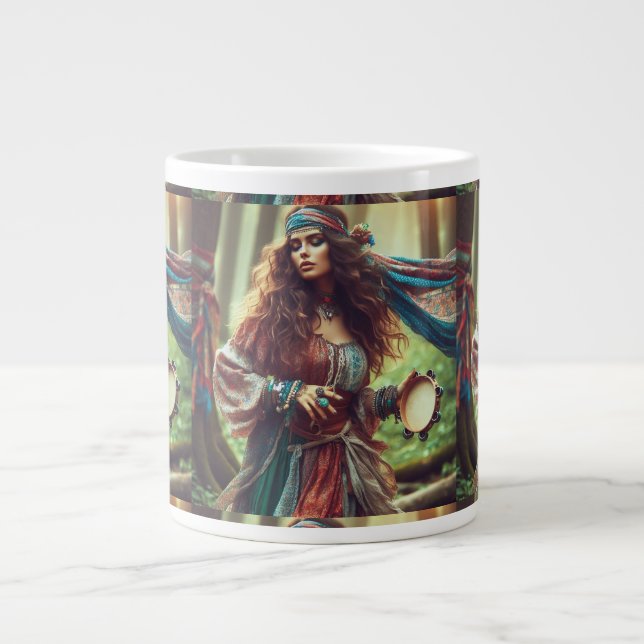 DANCING GYPSI  LARGE COFFEE MUG (Front)