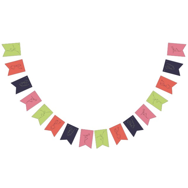 Dancing Halloween Skeletons Bunting (All)