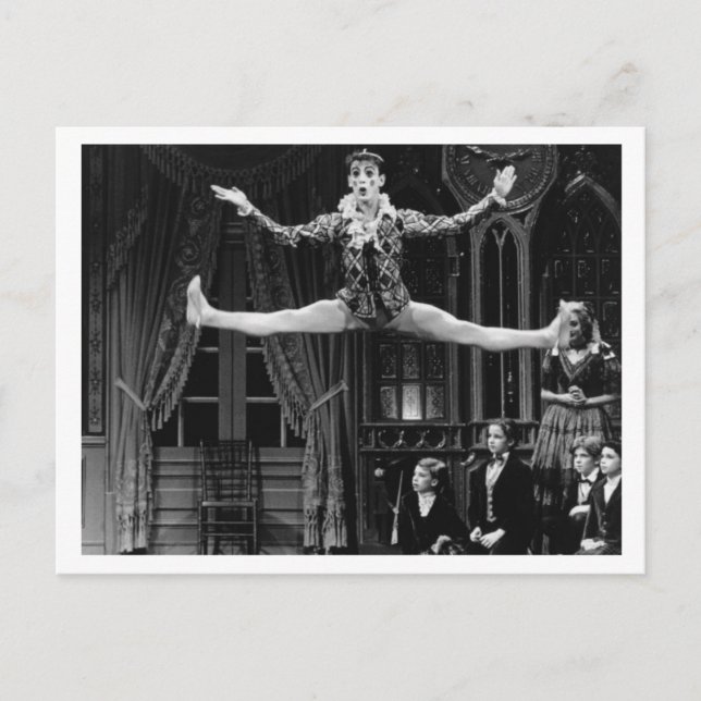 Dancing Harlequin Postcard (Front)