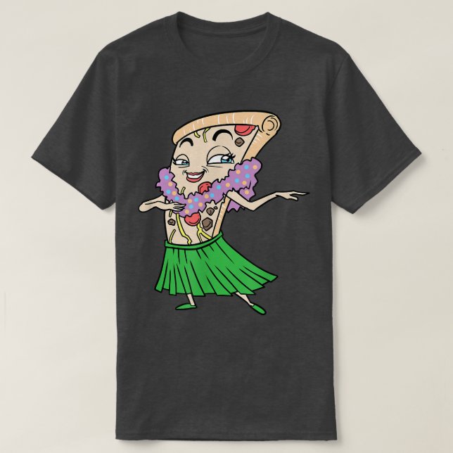 Dancing Hawaiian Pizza Pineapple  T-Shirt (Design Front)