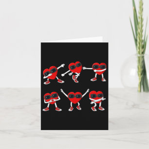 Dancing Hearts Dance Challenge Valentines Day Boys Card