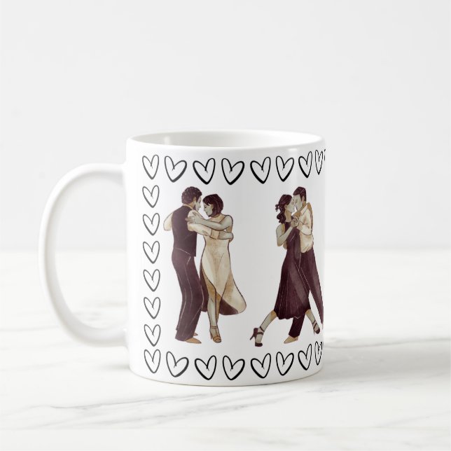 Dancing Hearts Mug (Left)