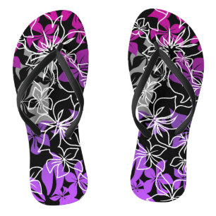 Dancing Hibiscus Hawaiian Blend Flip Flops
