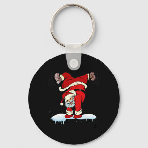 Dancing Hip Hop Santa Claus Xmas Christmas Party  Key Ring
