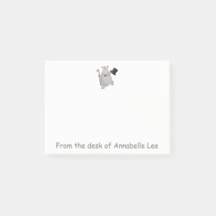 Dancing Hippo Post-it Notes
