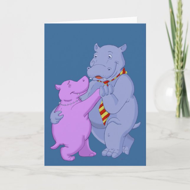 Dancing Hippo Tango Card (Front)